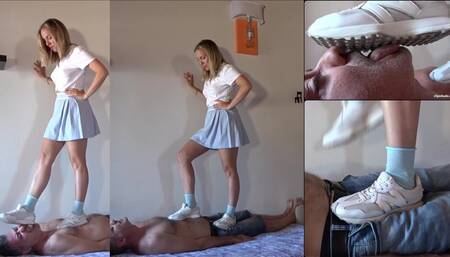 PRINCESS SOPHIE - You are a worm under my feet 3 - PART 1: BRUTAL Trampling with sneakers, dick trampling, sneaker worship