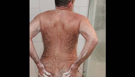 Shower, enema and cum!