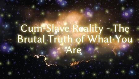 Cum-slave Reality - the Cruel Truth of What You Are