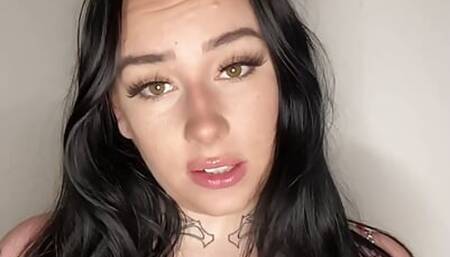 Busty british teen striptease JOI