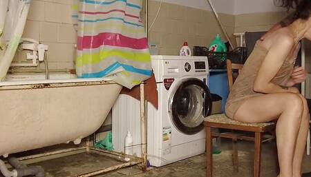 My stepsister is in the shower, she caught me and...