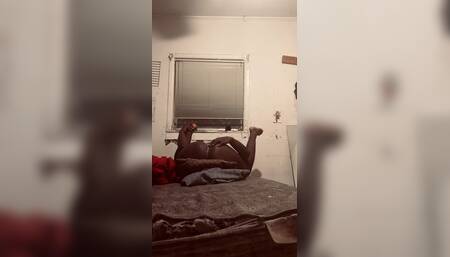 Playing Around And Warning Up My Horny Cock before my 10min jerk session and I'm playin wit my belly fat and chest LOL