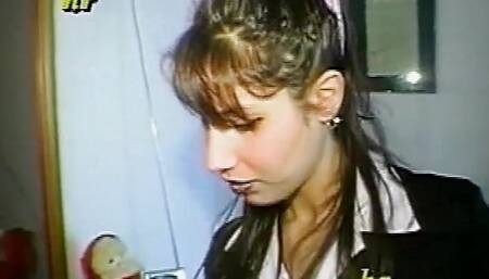 Italian swinger couple having sex in front of the camera -