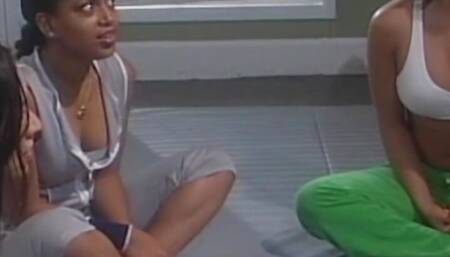 Martial Arts Lesson Ends with the Asian Hottie Riding the Hung White Instructor with Joy