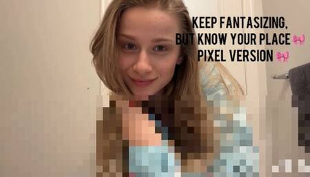 Keep Fantasizing, But Know Your Place pixel