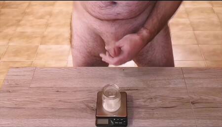 Cum collection and preparation of Cicci77's sperm scented meringues