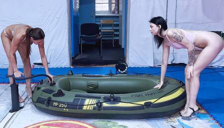 DOMINA KRISTINA VICTORIA 40 DEFLATING BOAT FISH HUNTER 250_1080_ hdr pro res_full video 58 min_part 2