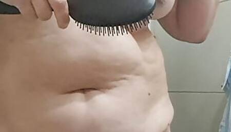 drying hair naked, you like older women