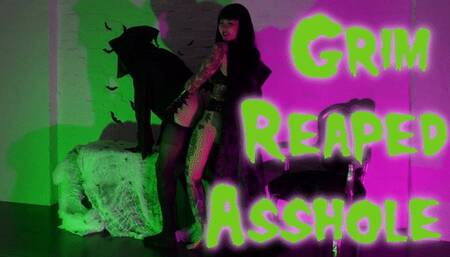 Grim Reaped Asshole - Pegging ft Mistress Patricia Maz Morbid - Halloween Cosplay