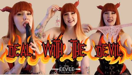 Deal with the Devil (Pt1) Panties, Stocking, locked, and prepped for pegging