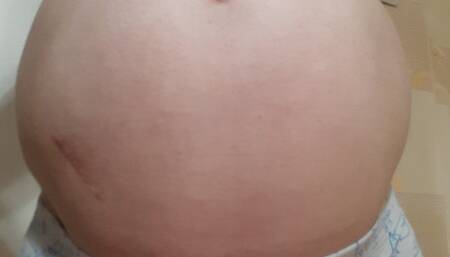 My belly button and clothes game, that couldn't withstand the pressure