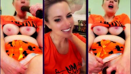 Halloween Pajama Masturbation