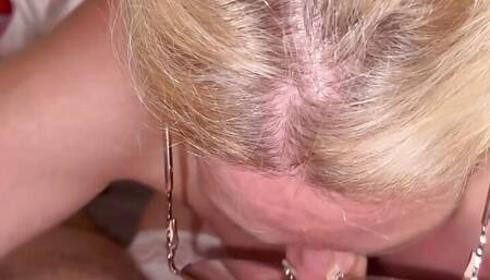 The massager blowjob and oil ride patient dick