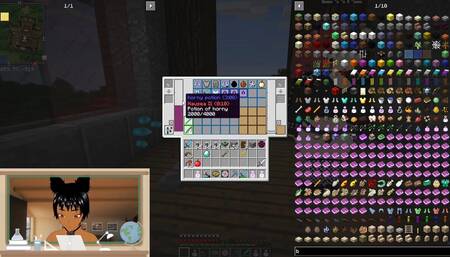 Minecraft Jenny Mod Meeting Ellie, a Goth dommy mommy and she calls us a good boy, picks us up and face fucks