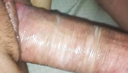 Fucking very wet teen pussy close-up and doggystyle until multiple orgasms