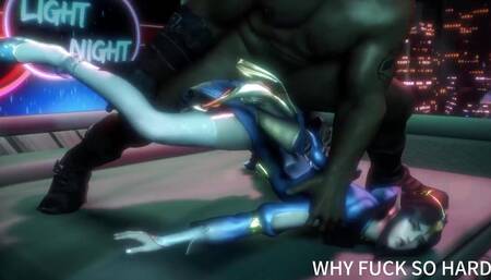 3D Big Boobs Slut Asian Cosplay Model Cheating with BBC