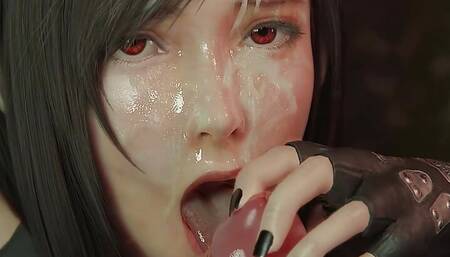 FF7 Tifa Deepthroat