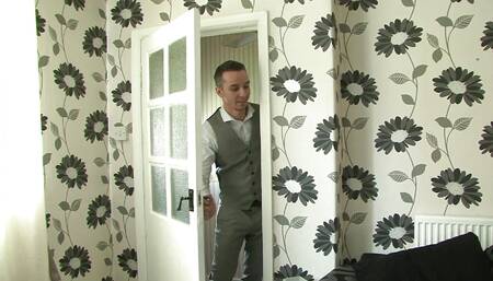 Ashley, RiderRicky, and Stone fuck hard in sprayed facial