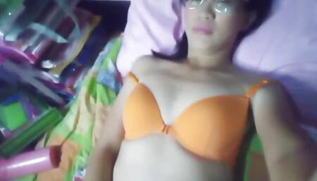 Cute Petite Asian Brunette Girl with Nice Ass
