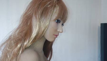 trying to mouthfuck my doll