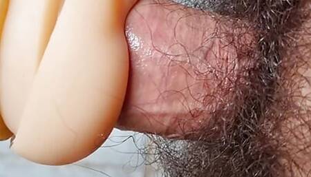 Hairy punishes the masturbator.