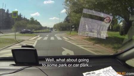 Czech Taxi E06: Blonde rides a cock