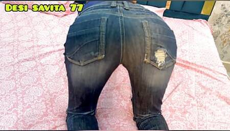 full face sexy jean indian girl fucked so hard