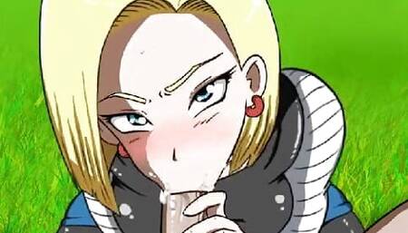 Dragon Ball - Android 18 - POV Blowjob Part12