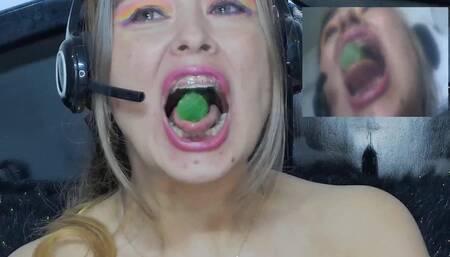 I Swallowed Two Dildos and a Camera, You Can See Them Inside of Me!