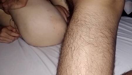 I Masturbate and Fuck My Wife's Vagina, She Fills My Cock with Cream and at the End There Is a Creampie (full Video)