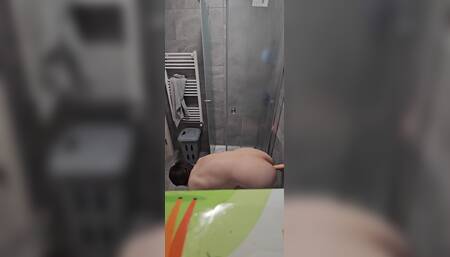 Chubby Teen Riding and Sucking Dildo