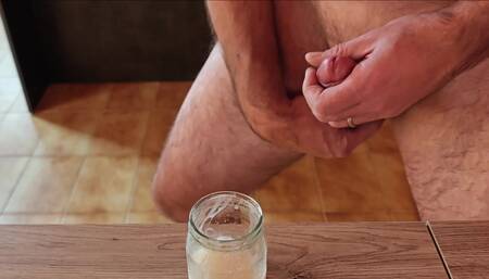 Cicci77 Continues with the Collection of Sperm and After Masturbating Pedro for More He Reaches Orgasm with Lots of Sperm