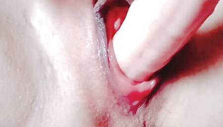 The wife started a solo account and makes a masturbation video