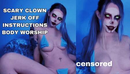 Cum for Pretty Scary Clown Girl Tit Worship JOI