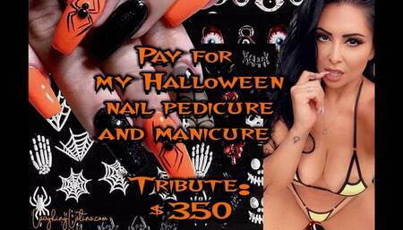 Halloween Pedicure & Manicure Tribute!