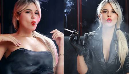 Noemi beautiful smoking