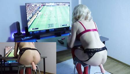 I get fucked in my sissy ass while playing playstation