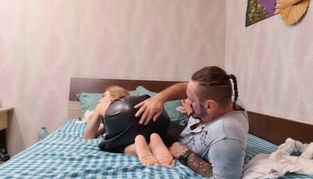 ass spanking, lap sitting vampire and demon