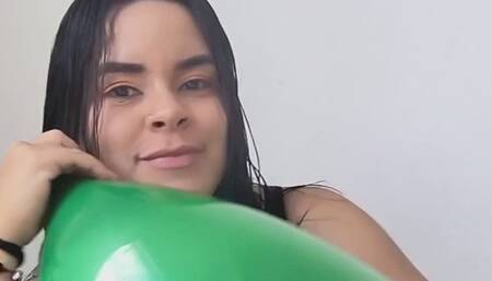 I love inflating balloons and feeling the air coming out with pressure towards me!!