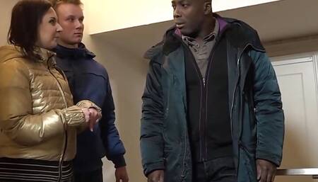 Cuck Eats BBC Creampie After Helping His Wife Lena Dark Take It in Ass