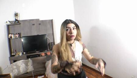 Princess stuck the slave with her ass right above his nose Part 2 By Cleopatra and Daniel Santiago Cam By Aline Full HD