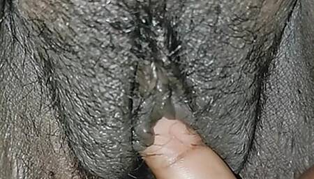 My boy fingering me in wet dark pussy
