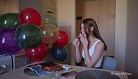 Cassie accidental cigarette popping