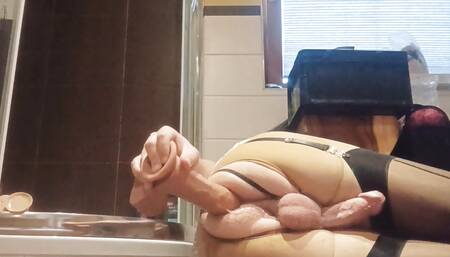 Sissygasm Handsfree Cumming Fat Dildo