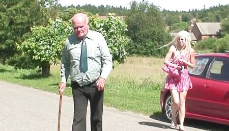 Old fuck dolls - grandpa Mireck bangs sweet 18 yo blonde girl