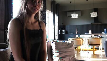 The Ass Babe Is Having a Great Hard Fuck. She's Cumming While She's Bouncing on Dick