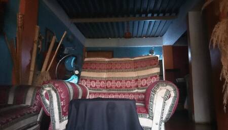 Bare feet and wrinkled soles very close together (3)