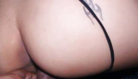 While my cute Stepmother takes a nap, I masturbate and cum in her ass