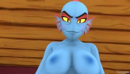 Undertale Black guy cum inside Undyne