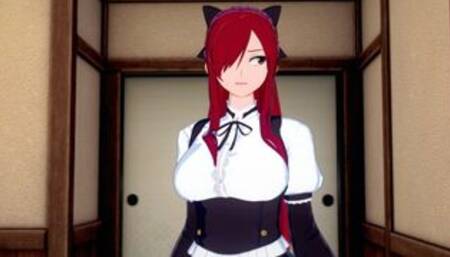 POV-Long sex session with Erza Scarlet Hentai 3D